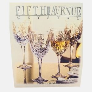 New Fifth Avenue Crystal Water Goblets - Set of 4